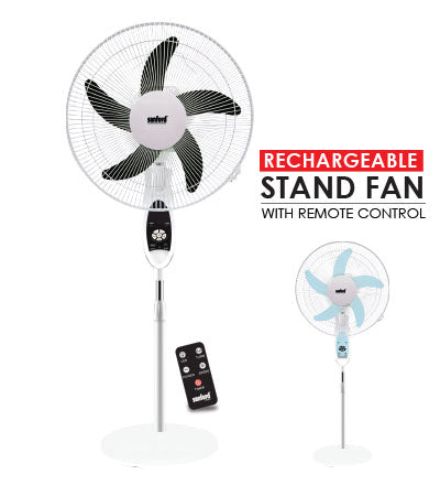 Sanford Rechargeable Stand Fan | in Bahrain | Halabh.com
