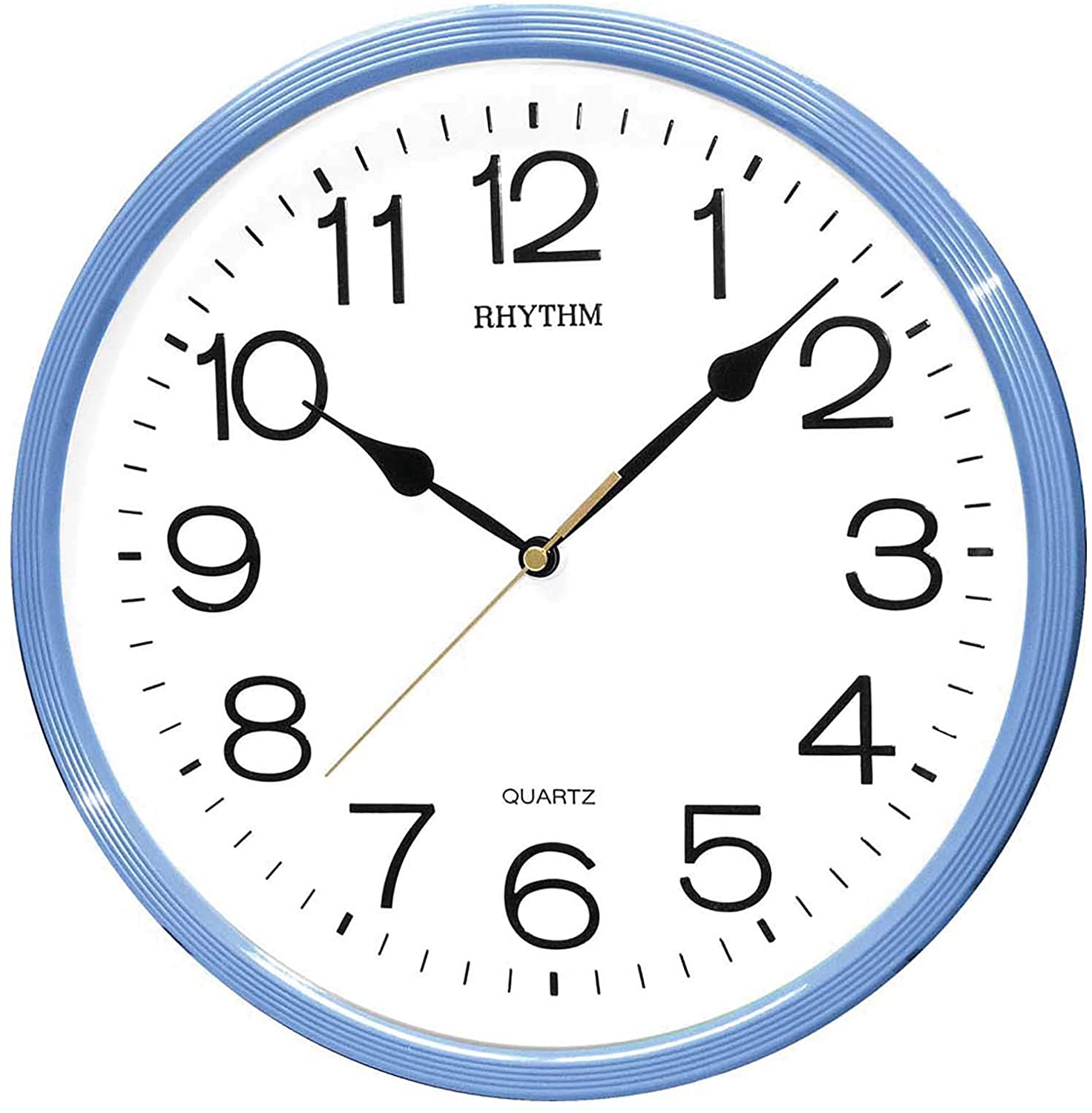 Rhythm Basic Wall Clock Blue CMG734NR04 | stylish watch | accurate timekeeping | wall clock | round clock | Casio watch | wall watch | home décor | timepiece | Halabh.com
