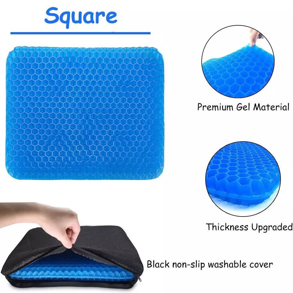 Gel Seat Cushion For Long Sitting Ventilated Office Chair Cushion Pad For  Summer Cooling Non-slip