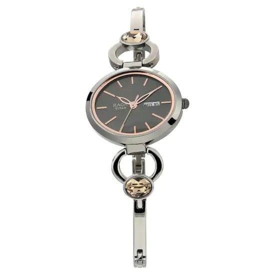 Titan Raga Viva Women Watch 2621QM01 | Stainless Steel | Mesh Strap | Water-Resistant | Minimal | Quartz Movement | Lifestyle | Business | Scratch-resistant | Fashionable | Halabh.com