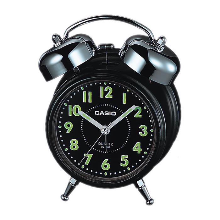 Casio Alarm Clock Black TQ-362-1ADF | Reliable Timekeeping | Travel | Wake Up Routine | Snooze Function | Battery Operated | Portable | White Face | Halabh.com