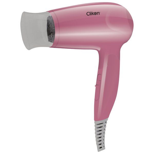 Clikon  Watts Foldable Travel Hair Dryer  Pink 1000 W