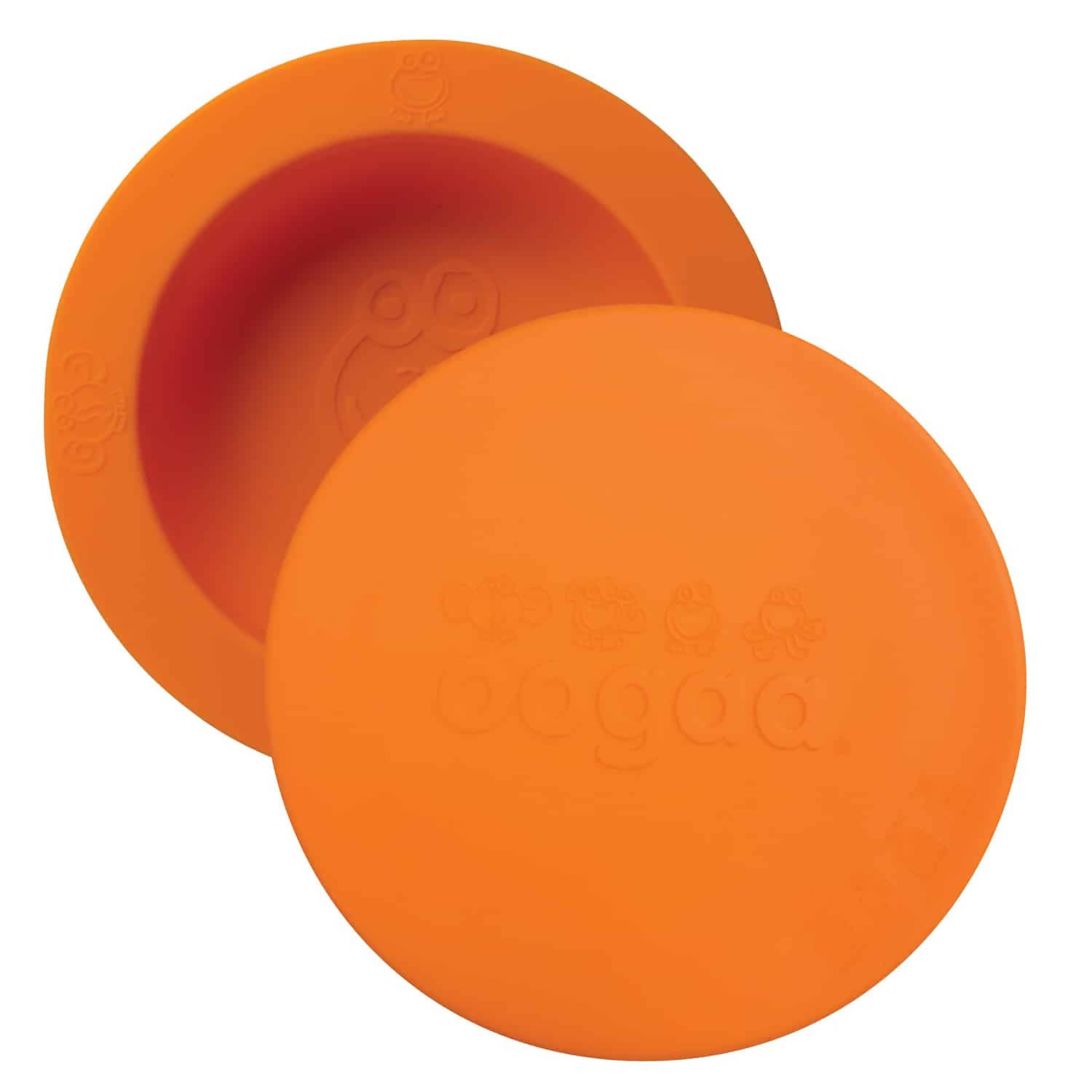 Oogaa Baby Bowl and Lid Silicone Orange