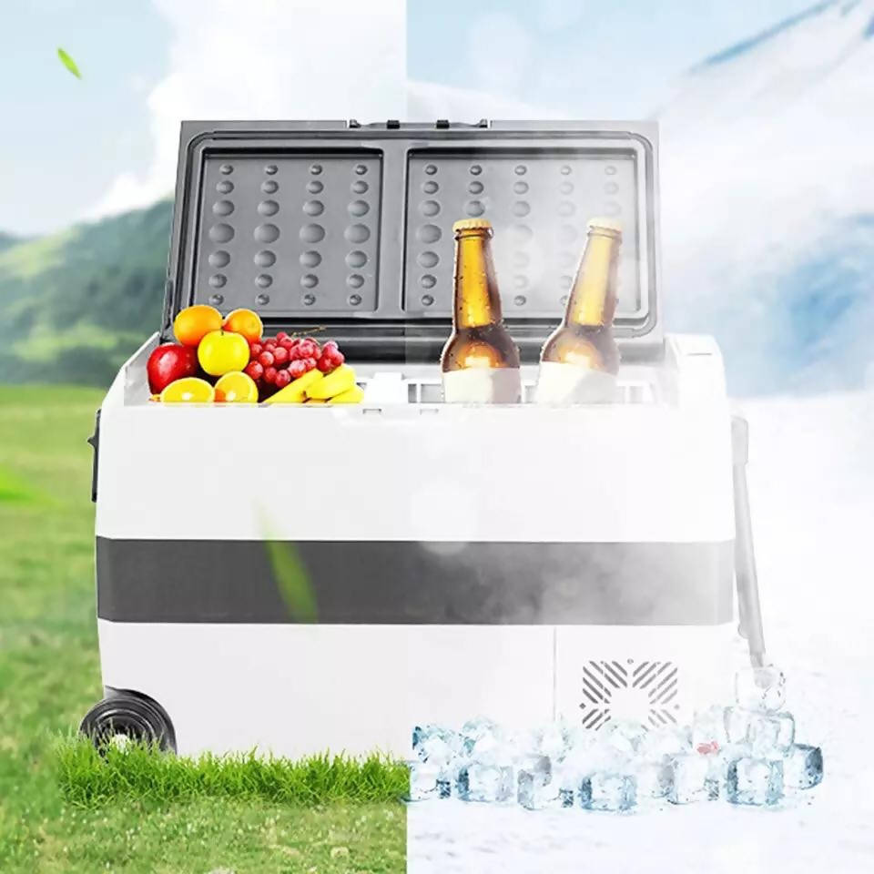 60L Car Refrigerator 12V/24V 45W Car Fridge Car Refrigerator Low Consumption Auto Compressor Freezer For RV Vehicle Home Travel