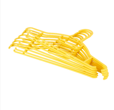 Delcasa Plastic Hanger Set 8Pieces Yellow