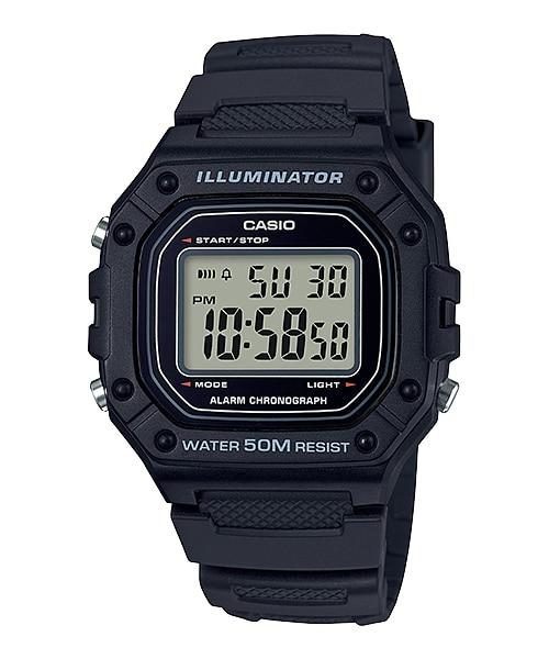 Casio Standard Collection Men's W-218H-1AVDF  | Resin | Water-Resistant | Minimal | Quartz Movement | Lifestyle| Business | Scratch-resistant | Fashionable | Halabh.com