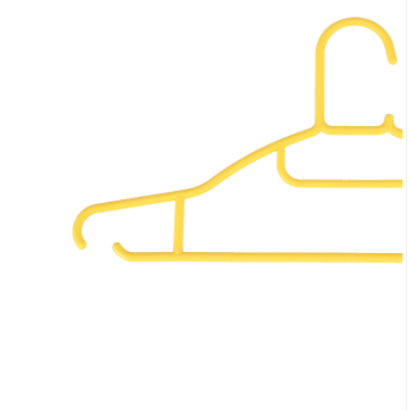 Delcasa Plastic Hanger Set 8Pieces Yellow