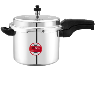 Delcasa 5Litre Aluminium Pressure Cooker Silver