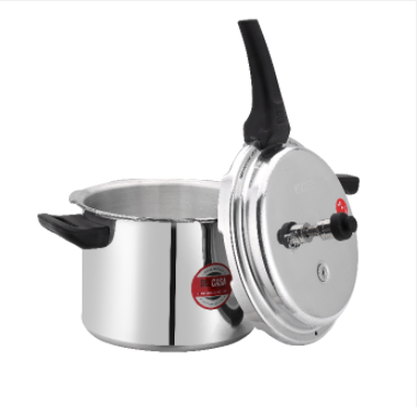 Delcasa 5Litre Aluminium Pressure Cooker Silver