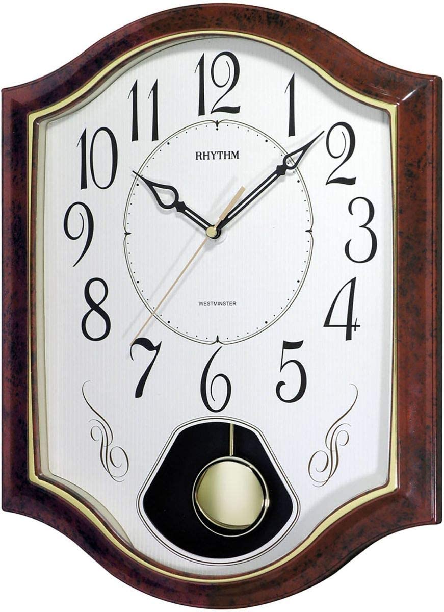 Rhythm Value Added Wall Clock CMJ494NR06 | stylish watch | accurate timekeeping | wall clock | round clock | Casio watch | wall watch | home décor | timepiece | Halabh.com