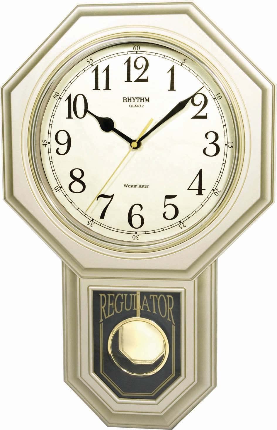 Rhythm Wall Clock CMJ443BR18 | stylish watch | accurate timekeeping | wall clock | round clock | Casio watch | wall watch | home décor | timepiece | Halabh.com