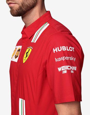 2020 Ferrari Italy F1 Team Mens Shirt Red