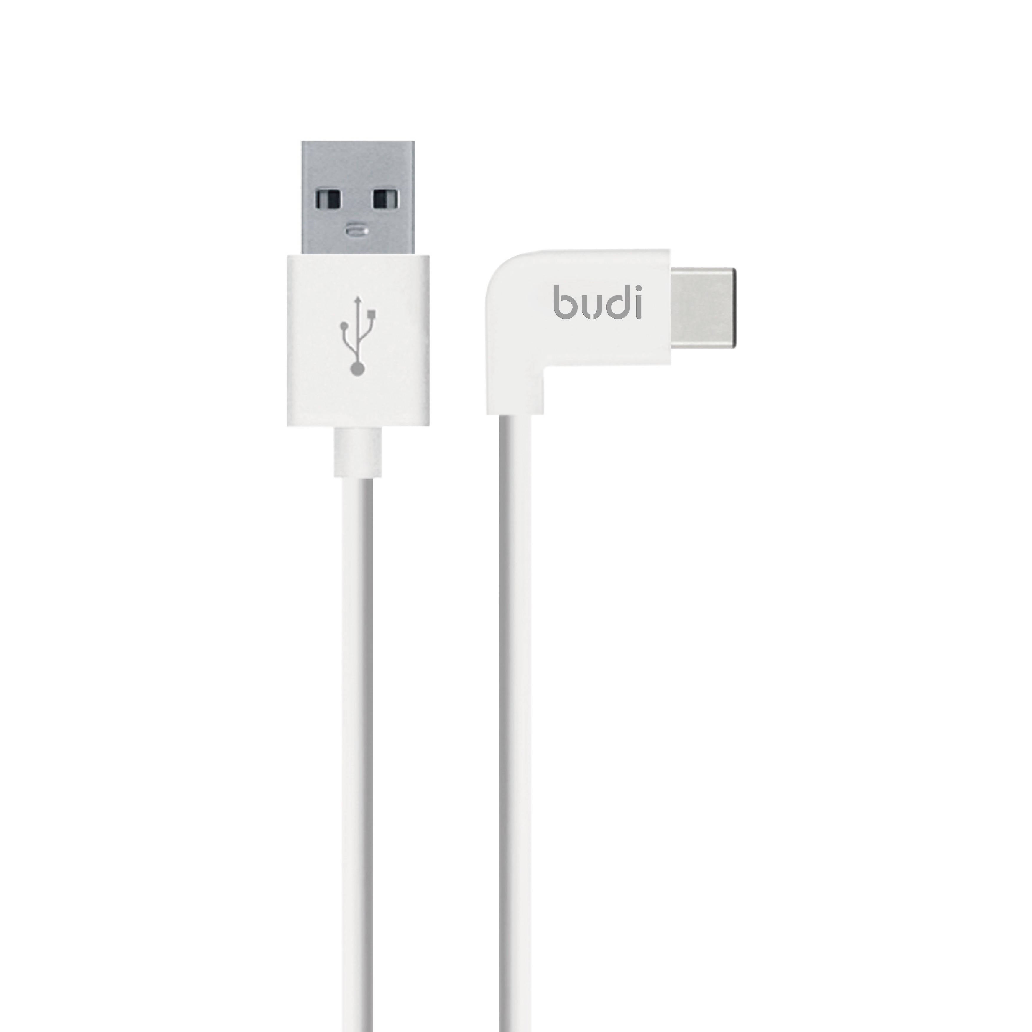 Budi USB Type C 1M 2.4A Fast Charging Type C Cable White