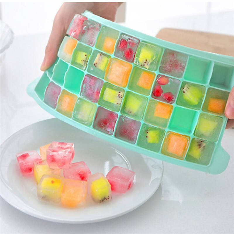 24 Grid Silicone Ice Cube Pink