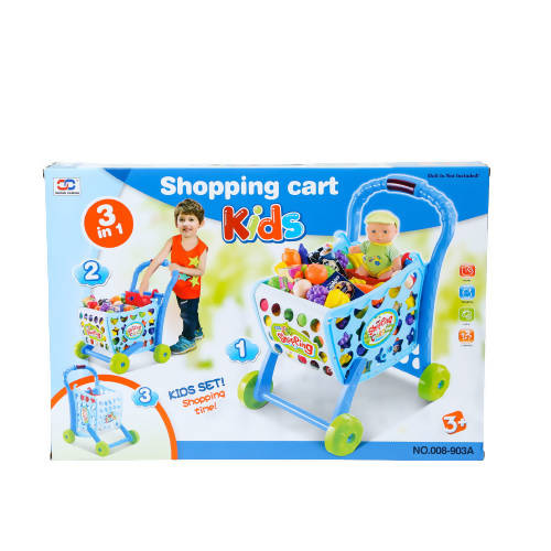 Kids Shopping Cart Blue