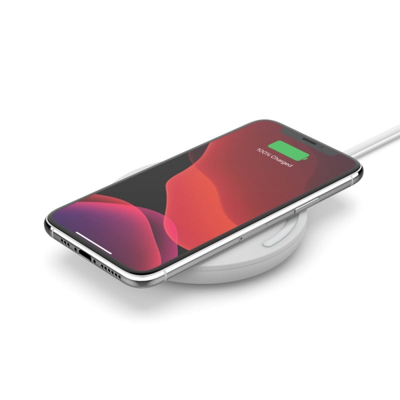 Belkin 10W Fast Wireless Charging Pad With Musb Cable, White