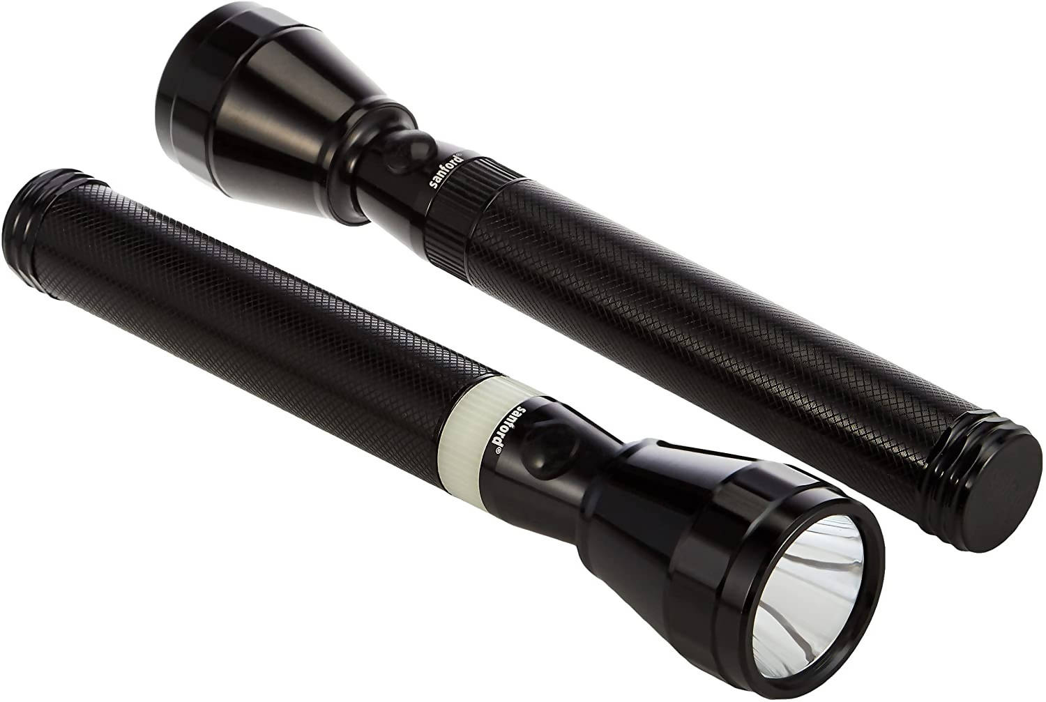 Sanford 2 In 1 Combo Rechargeable LED Flash Light Black