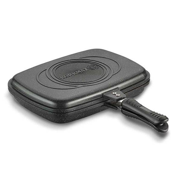 كوركماز دوبلو دوبل ألو. مقلاة شواء 34x25x8 سم أسود