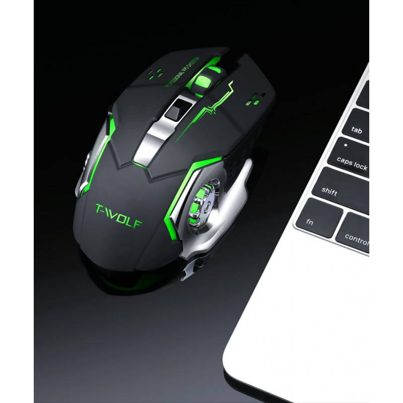 Shop T-WOLF Rechargeable Wireless Gaming Mouse | Gamer Mouse