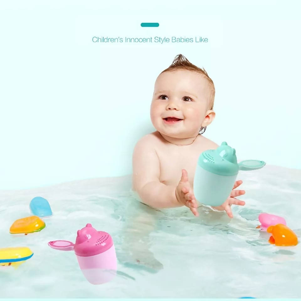 Children Shampoo Cups Infant Baby Shower Shampoo Cups Mother And Child Gifts Infant Baby Waterfall Children Shampoo Rinse Cup