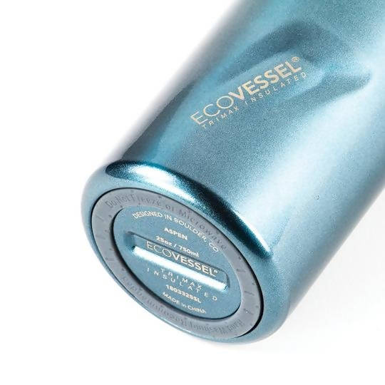 EcoVessel The Aspen Vacuum Insulated Stainless Steel Bottle - Blue Moon