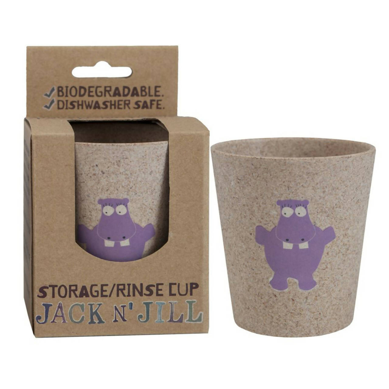 Jack N' Jill Rinse and Storage Cup Hippo