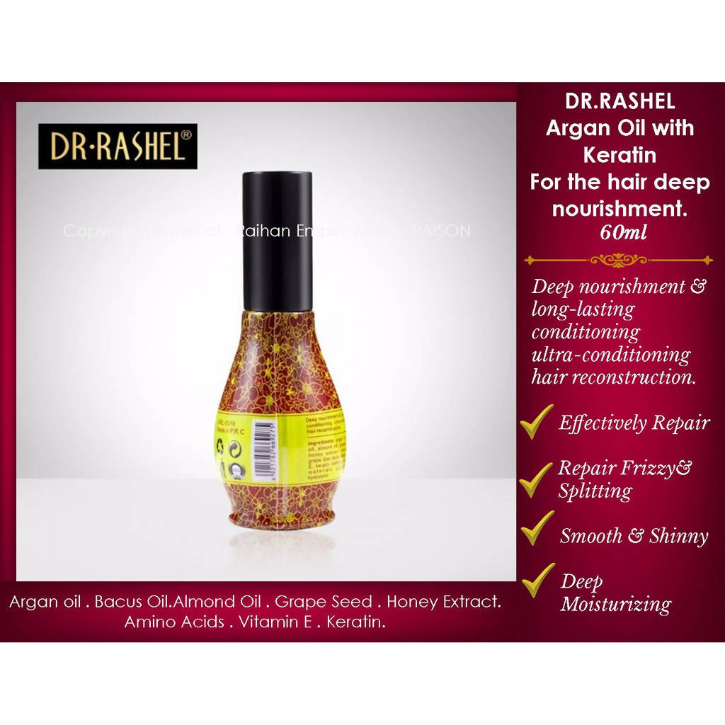 Dr Rashel Argan Oil with Keratin for Hair Deep Nourishment