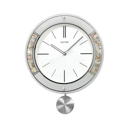 Rhythm Wall Clock CMP532NR18 | stylish watch | accurate timekeeping | wall clock | round clock | Casio watch | wall watch | home décor | timepiece | Halabh.com